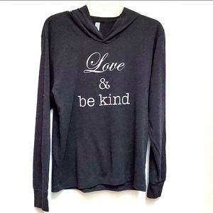 🏠  Next Level Apparel Hoodie Love & Be Kind Size S